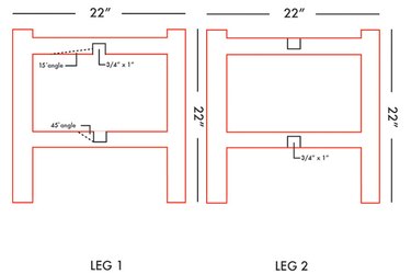 diagram for table legs