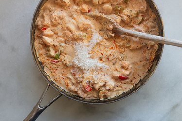 Add the cheese and mix well to combine.